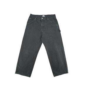 Calvin Klein Jeans Black Carpenter Denim Pants Workwear Utility 100% Cotton Men